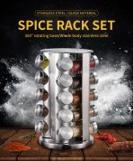 17pcs seasoning bottles rotating rack - Image 12