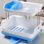 2 Tier Plastic dish Rack - Image 6