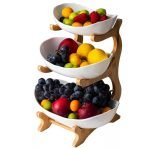 3 Tiers Luxurious Candy fruit rack with bowls