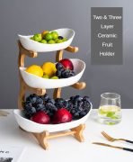 3 Tiers Luxurious Candy fruit rack with bowls - Image 2