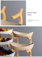 3 Tiers Luxurious Candy fruit rack with bowls - Image 6