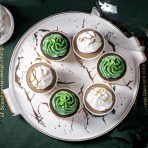 Ceramic Cake/serving plate with a glass cover - Image 7