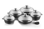 Dessini Non-Stick Cooking Pots - 10 Pieces - Image 5