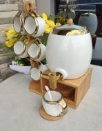 Nordic drinks dispenser pot 3ltrs with 6cups 200mls