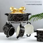 Marble soup bowls set - Image 4