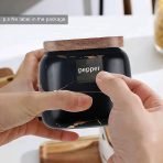 Spice jars with wooden tray and spoon - Image 5