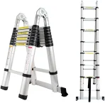 Double side d telescopic ladder 2.8*2.8/5.6mtrs - Image 4