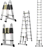 Double side d telescopic ladder 2.8*2.8/5.6mtrs - Image 7
