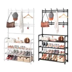 Shoe rack with hangers